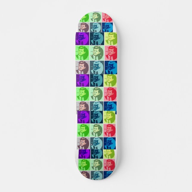 John F Kennedy Skateboard Bräda 20,5 Cm (Framsida)
