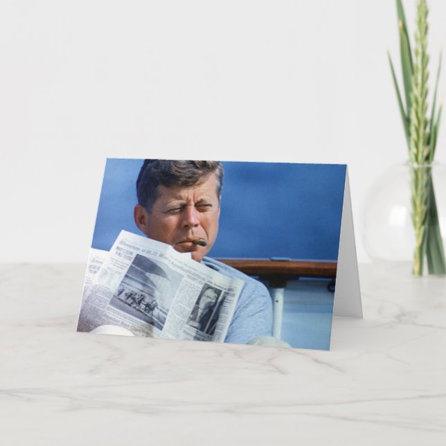 John F Kennedy Smoking Kort (Framsida)
