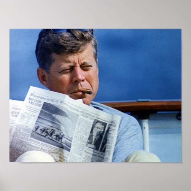 John F Kennedy Smoking Poster (Framsidan)