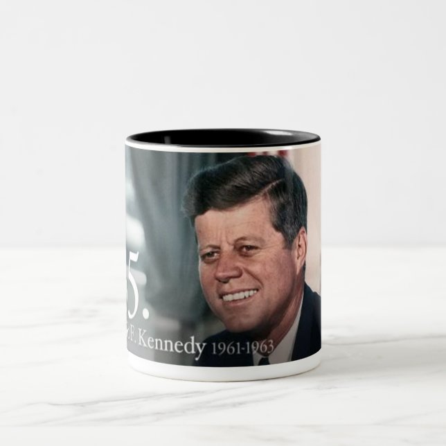 John F Kennedy Två-Tonad Mugg (Center)