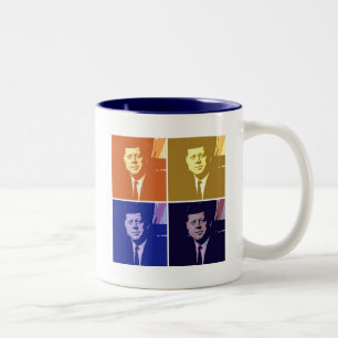 John F Kennedy Två-Tonad Mugg