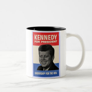 John F. Kennedy Två-Tonad Mugg