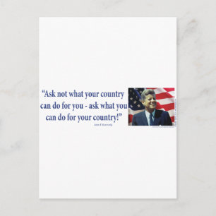 John F Kennedy Vykort