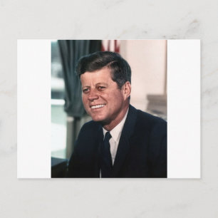John F. Kennedy White House Färg Porträtt Vykort