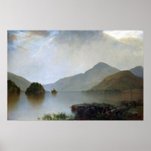 John F Kensett sjö George Poster