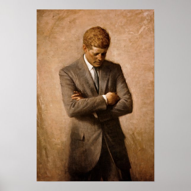 John Fitzgerald Kennedy by Aaron Shikler Poster (Framsidan)