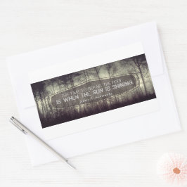 John Fitzgerald Kennedy inspirational Quote Repair Rektangulärt Klistermärke