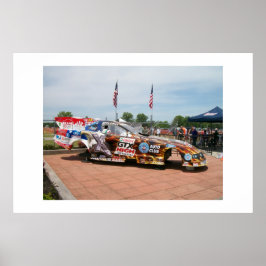 John Force Top Fuel Funny Car Body Poster