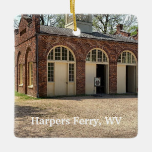 John Fort i Harpers Ferry, Väster Virginia. Julgransprydnad Keramik