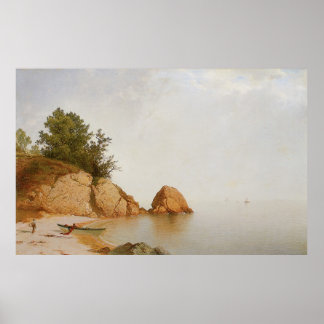 John Frederick Kensett Beach At Beverly Poster