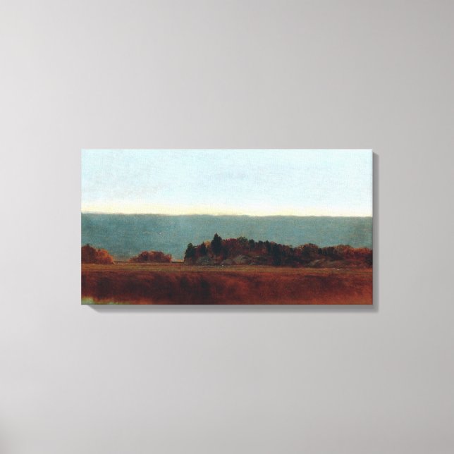 John Frederick Kensett Salt Meadow i oktober Canvastryck (Framsida)