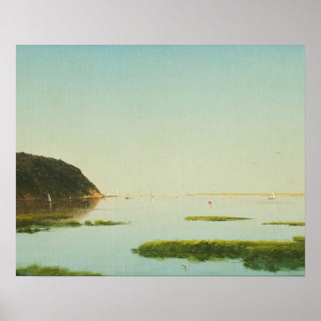 John Frederick Kensett - View of the Shrewsbury Poster (Framsidan)