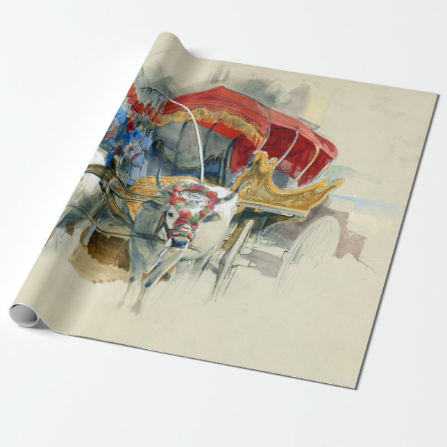 John Frederick Lewis A Turkisk Araba Presentpapper (Utrullad)