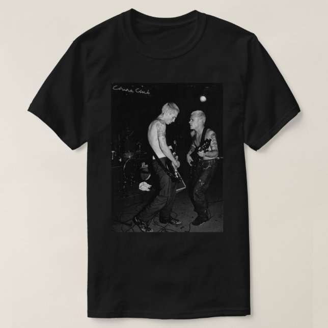 John Frusciante _amp_ Flea - RHCP - T Shirt (Design framsida)