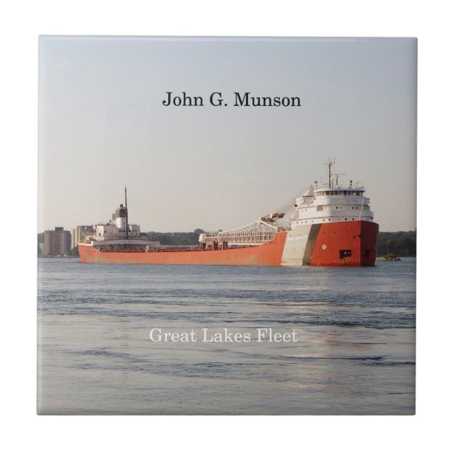 John G. Munson tile Kakelplatta (Framsidan)