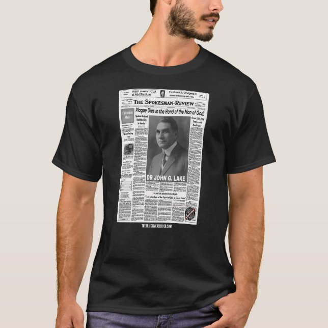 John G. Sjö Miracle Healing Power T-Shirt (Framsida)