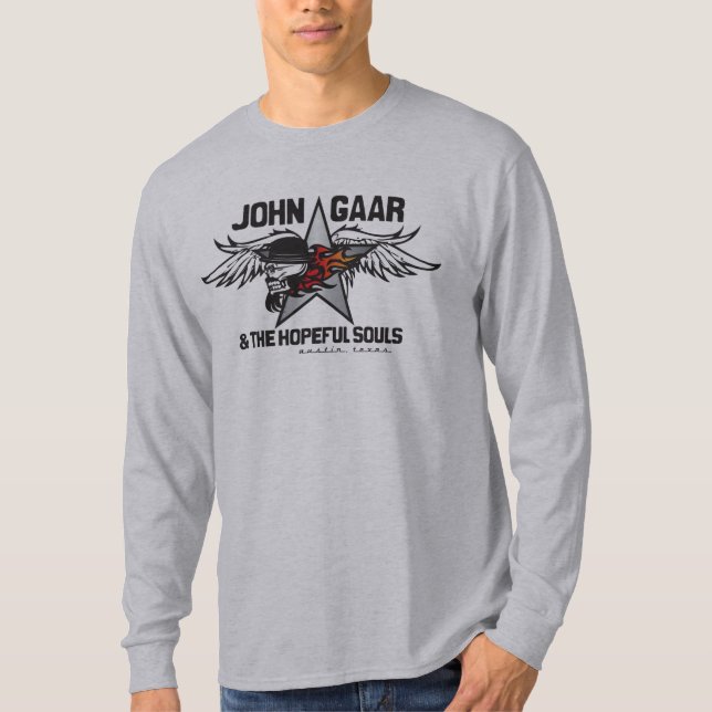 John Gaar flammande skallemanar långärmad Tröja (Framsida)