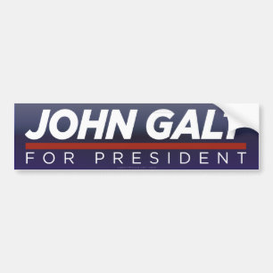 John Galt för presidentbildekal Bildekal