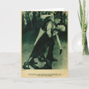 John Gilbert Mae Murray 1925 vintage porträtt kort