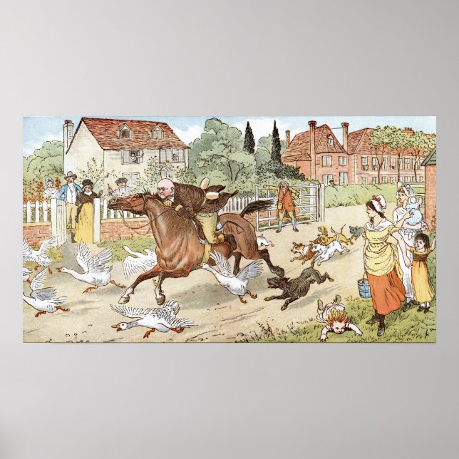 John Gilpin ridings genom byn Poster (Framsidan)