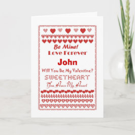 John Glad Alla hjärtans dag Hearts Hearts Hearts Helgkort