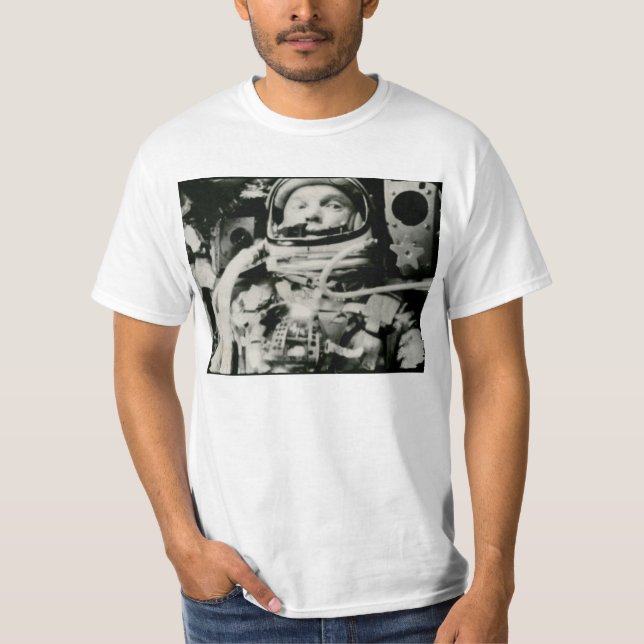 John Glenn på det historiska flyg av vänskap 7 Tee Shirt (Framsida)