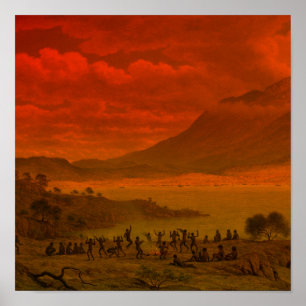 John Glover Van Diemens Land Tasmania Aboriginal Poster