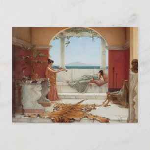 John Godward - The Sweet Siesta från en sommardag Vykort