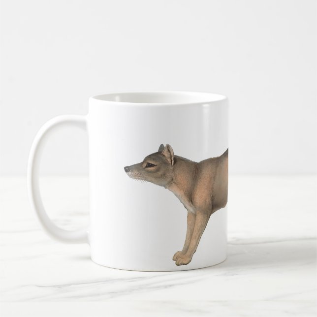 John Gould Tasmanian tiger Thyalcine Kaffemugg (Vänster)
