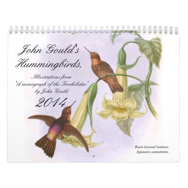 John Goulds Hummingbirds 2014 Kalender (Omslag)