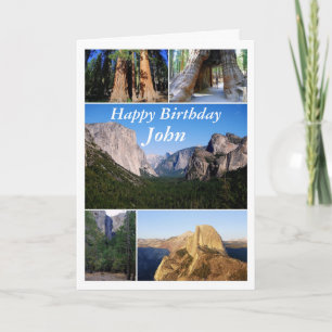 John Grattis på födelsedagen, Yosemite National Pa Kort