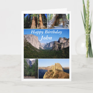 John Grattis på födelsedagen, Yosemite National Pa Kort