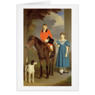 John Gubbins Newton och hans syster Mary, 1832-33 Hälsningskort