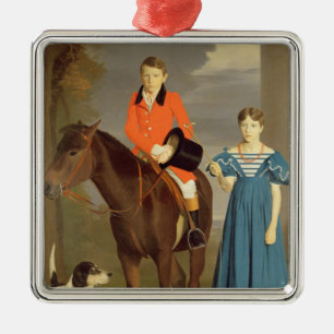 John Gubbins Newton och hans syster Mary, 1832-33 Julgransprydnad Metall