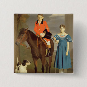 John Gubbins Newton och hans syster Mary, 1832-33 Knapp