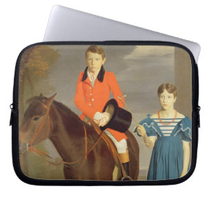 John Gubbins Newton och hans syster Mary, 1832-33 Laptop Fodral