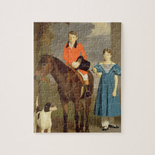 John Gubbins Newton och hans syster Mary, 1832-33 Pussel