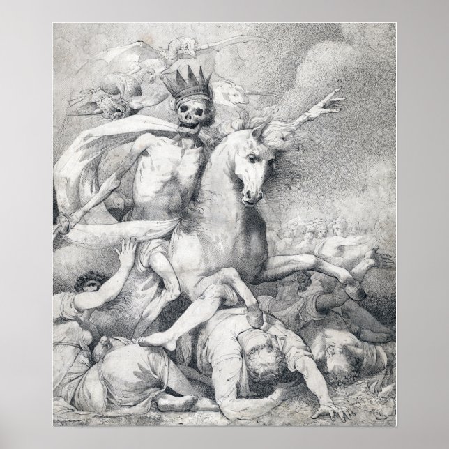 John Hamilton Mortimer Död på en Blek Horse Poster (Framsidan)