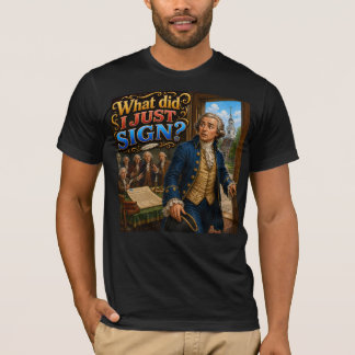 John Hancocks signatur Tvivlsamt citat Roligt T Shirt