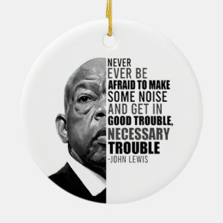 John har aldrig varit rädd för att göra lite soppa julgransprydnad keramik