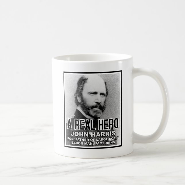 John Harris Bacon Hero Funny Mug Kaffemugg (Höger)