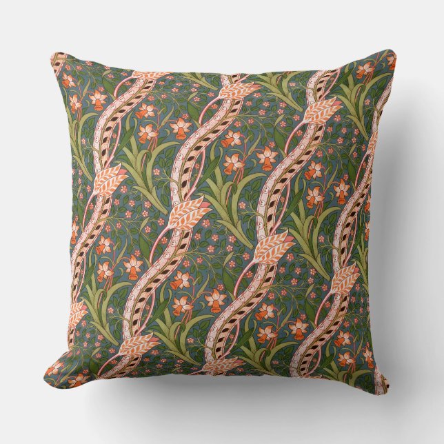 John Henry Dearle Daffodil Chintz Original Kudde (Framsida)