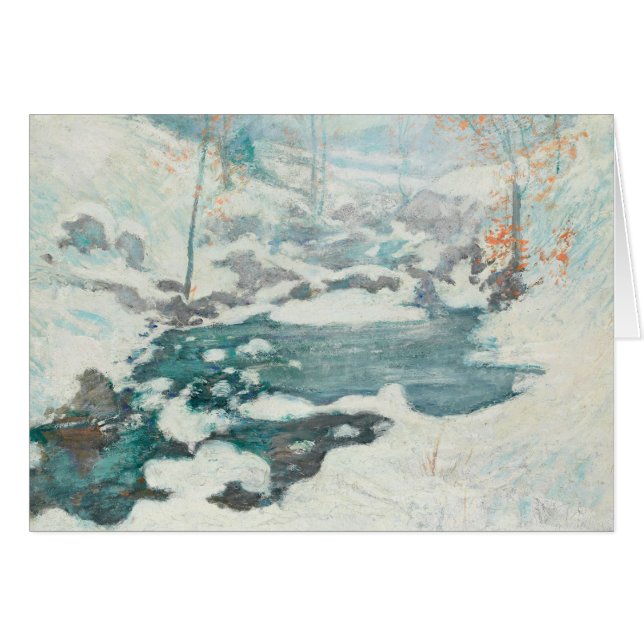 John Henry Twachtman - Icebound Hälsningskort (Framsidan Horizontal)