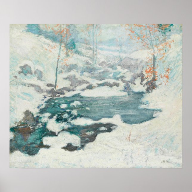 John Henry Twachtman - Icebound , Painting Poster (Framsidan)