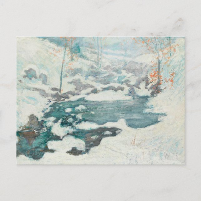 John Henry Twachtman - Icebound Vykort (Framsida)