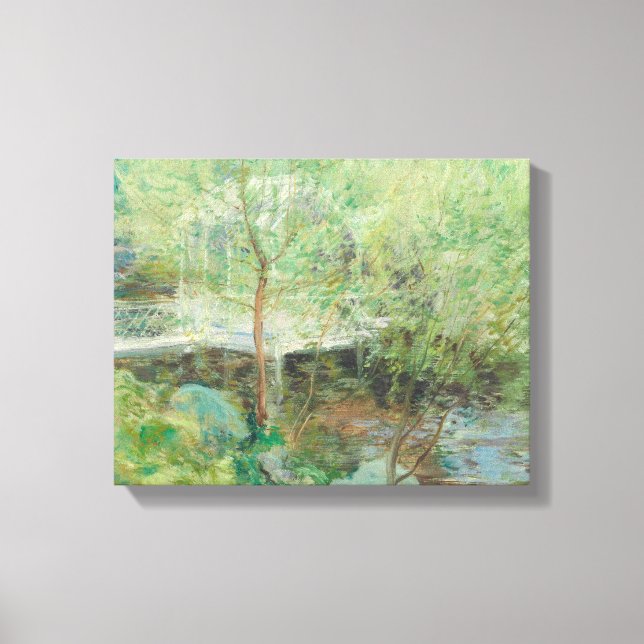 John Henry Twachtman - Vita bron Canvastryck (Framsida)
