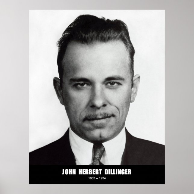 John Herbert Dillinger Poster (Framsidan)