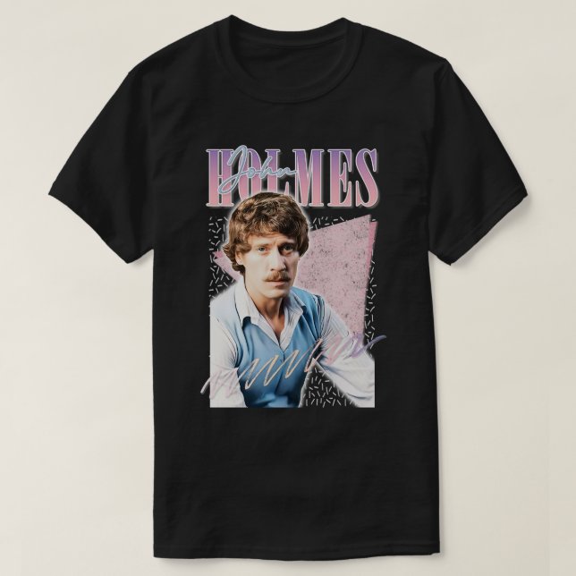 John Holmes Retro Fläkt Design T Shirt (Design framsida)