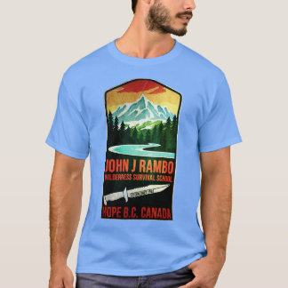 John J Rambo Wilderness Survival School T Shirt