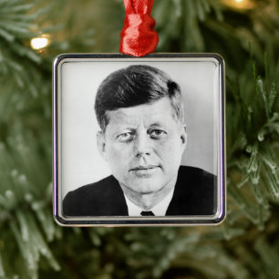 John Jack Kennedy US Presidents White House Julgransprydnad Metall